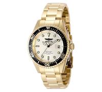 Invicta Pro Diver 48728 Herren Uhr - Wasserdicht - Analog - Quarzuhrwerk - Edelstahl mit goldenen zifferblat - 37mm