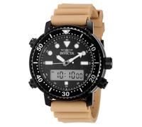 Invicta Pro Diver 49452 Herren Uhr - Wasserdicht - Analog - Quarzuhrwerk - Edelstahl mit schwarzen zifferblat - 46mm