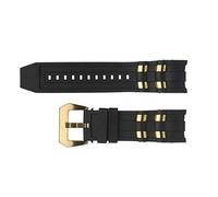 Invicta Pro Diver 6981, 6983, 6985, 6995 Uhrenarmbänder mit Metalleinsätzen und Schnalle Ersatzarmband - Invicta Uhrenarmband, Schwarz mit Gold, 26mm, Taucher