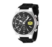 Invicta Racing 47737 Herren Uhr - Wasserdicht - Analog - Quarzuhrwerk - Edelstahl mit schwarzen zifferblat - 44mm
