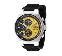 Invicta Racing 47738 Herren Uhr - Wasserdicht - Analog - Quarzuhrwerk - Edelstahl mit Gelbes zifferblat - 44mm