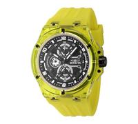 Invicta Racing 48811 Herren Uhr - Wasserdicht - Analog - Quarzuhrwerk - Kunststoff mit schwarzen zifferblat - 46mm