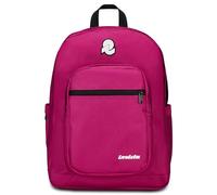 Invicta Rucksack Jelek, Tagesrucksack, Schulranzen, Schulrucksack mit Doppelfach, Trinkflaschenfach, Laptopfach, Extra Platz 38 Liter Uni Schule Sport Freizeit für Mädchen und Jungen, einfarbig, rosa