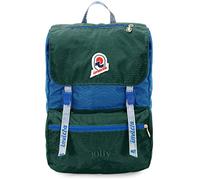 Invicta Rucksack, JOLLY VINTAGE Tagesrucksack, Lässiger Daypack, Für Büro, Ausflüge- Pendeln, Für Uni, Sport, Freizeit, 13'' Laptopfach, italienisches Design, grün/blau