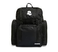 Invicta Rucksack, schwarz/orange, Rucksack aus nachhaltigem Stoff, Praktisch & Unisex, mit Laptopfach bis 14'', Büro, Uni, Arbeit; Reise, Sport&Freizeit; italienisches Design, MONVISO X ORANGE