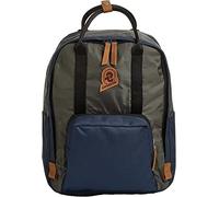 Invicta Rucksack, SHYLLA, aus nachhaltigen Materialien, Praktischer Rucksack für Reise, Freizeit, Ausflüge; Uni, Büro, mit Laptopfach bis 13'', Tagesrucksack, Handtasche; grün/blau