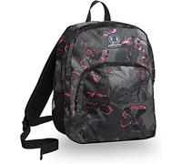 Invicta S.P.A. Benin M Rucksack, Dark Bloom, schwarz, 28 l, Doppelfach, Schule und Freizeit, Einheitsgröße