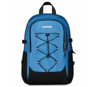 Invicta Schulrucksack Invict-Act Plus, Blau, Doppelfach mit PC-Tasche und Trinkflasche, 29 l, für mittlere und obere Schule, Rucksack für Mädchen, Jungen, blau, Taglia Unica
