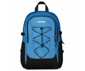 Invicta Schulrucksack Invict-Act Plus, Blau, Doppelfach mit PC-Tasche und Trinkflasche, 29 l, für mittlere und obere Schule, Rucksack für Mädchen, Jungen, blau, Taglia Unica