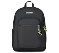 Invicta Schulrucksack Jelek Plus City, Schwarz, Doppelfach mit PC-Tasche und Trinkflasche, 34 l, für mittlere und obere Schule, Rucksack für Mädchen und Jungen