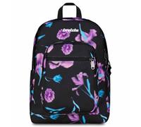 Invicta Schulrucksack Jelek, Schwarz und Rosa, Doppelfach mit PC-Tasche und Trinkflasche, 34 l, für mittlere und obere Schule, Rucksack für Mädchen, Rosa, Taglia Unica