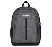 Invicta Schulrucksack Jelek Up LED, Grau, Doppelfach mit PC-Tasche und Trinkflasche, 36 l, für mittlere und obere Schule, Rucksack für Mädchen und Jungen