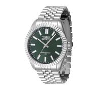 Invicta Specialty 47480 Herren Uhr - Wasserdicht - Analog - Quarzuhrwerk - Edelstahl mit grünen zifferblat - 43mm