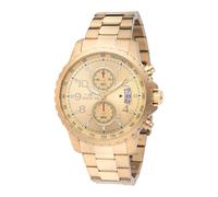 Invicta Specialty 48897 Herren Uhr - Wasserdicht - Analog - Quarzuhrwerk - Edelstahl mit goldenen zifferblat - 45mm