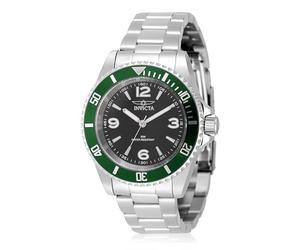 Invicta Specialty 49338 Herren Uhr - Wasserdicht - Analog - Quarzuhrwerk - Edelstahl mit schwarzen zifferblat - 40mm