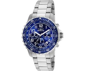 Invicta Specialty 6621 Herren Uhr - Wasserdicht - Analog - Quarzuhrwerk - Edelstahl mit blauen zifferblat - 45mm