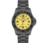 INVICTA Specialty 69713 Herrenuhr, wasserdicht, Analog, Quarzwerk, Edelstahl mit orangefarbenem Zifferblatt, 40 mm