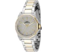 Invicta Speedway 49129 Damen Uhr - Wasserdicht - Analog - Quarzuhrwerk - Edelstahl mit silbernen zifferblat - 34mm