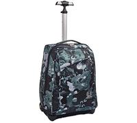 Invicta Trolley-Rucksack 2 in 1, Schulranzen mit Rollen, Rucksack mit Trolleyfunktion für Kinder, ab 1. Klasse, für Schule, Reisen, Mädchen&Jungen, grün
