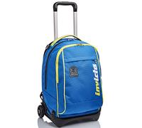 Invicta Trolley, Rucksack mit Trolleyfunktion, 3 in 1, Schulranzen mit Rollen, Abnehmbarer Rucksack, ab 1. Klasse, für Schule, Gymnasium, Reisen&Freizeit, Mädchen&Jungen, blau, New TECH KUPANG