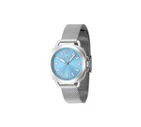 Invicta Wildflower 47323 Damen Uhr - Wasserdicht - Analog - Quarzuhrwerk - Edelstahl mit blauen zifferblat - 32mm