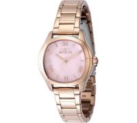 Invicta Wildflower 48240 Damen Uhr - Wasserdicht - Analog - Quarzuhrwerk - Edelstahl mit rosa zifferblat - 32mm