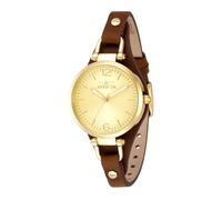 Invicta Wildflower 49589 Damenuhr Quarzwerk Edelstahl mit goldenem Zifferblatt 32 mm