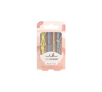 invisibobble BEAUTIES Bebe Blue (4 Stück) - Geflochtene Spiral Haargummis in Pastellblau & Grün - Stylisch im Haar & als Armband - Spiral Haargummi Damen & Mini - Schonend, modisch & vielseitig
