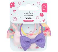 invisibobble Haargummi Kinder (4x) Mädchen - Beauties Kids Bow Wow mit Schleife verspielt - Spiralhaargummi Zopfgummi haarschonend - HairLoveTech Haarschmuck Kindergarten kleine Zöpfe süß