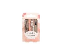 invisibobble BEAUTIES Powdery Pearl (4 Stück) - Geflochtene Spiral Haargummis in Rosa & Pastell - Spiral Haargummi Damen & Mini - Stylisch im Haar & als Armband - Sanft, verspielt & vielseitig tragbar