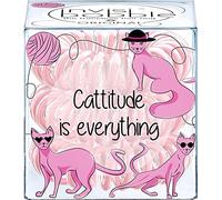 invisibobble Circus Collection Nano Haargummi Cattitude I 3x kleine Spiral Haargummis rosa Damen & Mädchen I designed im Herzen Münchens