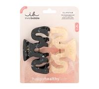 invisibobble Clipstar Eclipse Haarspangen, 2er Set | Haarclips Extragroß für dickes & lockiges Haar | Zeitloses schwarz/nudefarbenes Design | Haaraccessoire Vielseitig für diverse Frisuren