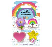 invisibobble CLIPSTAR KIDS Happy World 4 Stück