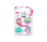 invisibobble CLIPSTAR KIDS Mermaid Dreams (4 Stück) - Glitzer Haarspangen Set für Mädchen - Mit Meerjungfrau & Herzen - Kinder Haarspange für dünnes Haar - Stylisch, verspielt & haarschonend