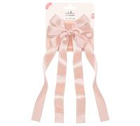 invisibobble CLIPSTAR M Ribbon Glam (1 Stück) - Haarspange mit rosa Schleife - Haarschmuck für Damen - edler & verspielter Look - für Mädchen und Damen