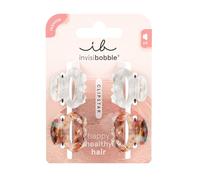 invisibobble CLIPSTAR Petit Bijoux S Hair Clips Set | 4 elegante Haarklammern in neutralen Farben | Sanfter Halt mit HairLoveTech | Stil & Pflege für gesundes Haar