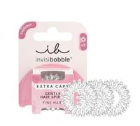 invisibobble Haargummi Damen 3x Haarschonend Spiralhaargummi Zopfgummi | Extra Care Crystal Clear - HairLoveTech Haarband für feines Haar, Anti Haarbruch - ultra sanft, ohne Abdruck, elastisch