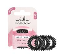 invisibobble Haargummi Damen 3x Schwarz Original Spiralhaargummi Zopfgummi | True Black - HairLoveTech Haarband ohne Abdruck, kein Knick - haarschonend, wasserfest, elastisch, alltagstauglich