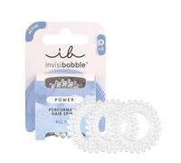 invisibobble Haargummi Damen 3x Transparent Spiralhaargummi Zopfgummi Sport | Power Crystal Clear - HairLoveTech Haarband für dickes Haar - starker Halt, wasserfest, elastisch, ohne Abdruck