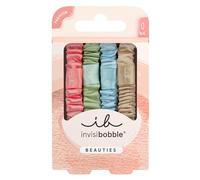 invisibobble Haargummi Damen (4x) Pastell - Beauties Satin Sorbet Spiralhaargummi seidenweich - Zopfgummi ohne Abdrücke modisch - HairLoveTech Haarschmuck Armband elegant verspielt Alltag