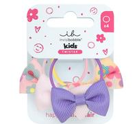 invisibobble Haargummi Kinder (4x) Mädchen - Beauties Kids Bow Wow mit Schleife verspielt - Spiralhaargummi Zopfgummi haarschonend - HairLoveTech Haarschmuck Kindergarten kleine Zöpfe süß