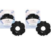 invisibobble Haargummi Schwarz Scrunchie Power Black Panther, Haargummis starker Halt für den Sport, Scrunchies Grau Schwarz, designed im Herzen Münchens (Packung mit 2)