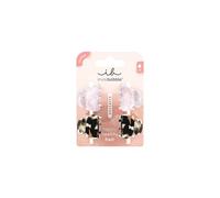 invisibobble Haarklammer Damen 4x Klein Haarspange Rosa Leopardenmuster süß | Clipstar Petit Four - trendy Hair Claws Größe XS für Mädchen - rutschfest, verspielter Haarschmuck als Geschenk