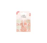 invisibobble Haarklammer Damen 4x Klein XS Haarspange Kinder Herz Beige süß | Clipstar Petit Rainbow - Hair Claws rutschfest für Mädchen - feiner verspielter Haarschmuck als Geschenk, Größe XS