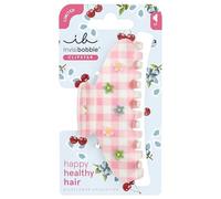 invisibobble Haarklammer Damen Mittelgroß Rosa - Haarspange Pink Karo Cottagecore Blume - Clipstar Wildflower Electric Picnic Statement - Hair Claw alle Haartypen Festival Haarschmuck Größe M