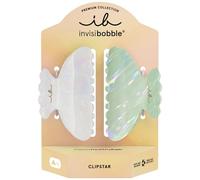 Invisibobble Haarklammer Damen Premium Grün Matcha - Clipstar Premium Matcha Melt chic modern soft - Haarspange Haarschmuck mittel haarschonend ohne Abdruck für dickes & feines Haar (M, 2er Set)