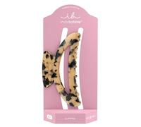 Invisibobble Haarklammer Damen Premium Leo Leopardenmuster - Clipstar Premium Leo Locks Statement Trend - Haarspange Haarschmuck mittel haarschonend ohne Abdruck für dickes & feines Haar (Größe M)