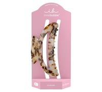 Invisibobble Haarklammer Damen Premium Marmor Braun marmoriert - Clipstar Premium Marble On Naturstein - Haarspange Haarschmuck mittel haarschonend ohne Abdruck für dickes & feines Haar (Größe M)