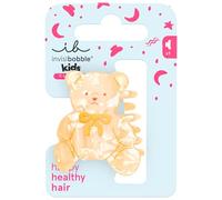 invisibobble Haarklammer Kinder Mädchen - Haarspange Teddy Bär verspielt mittelgroß - Clipstar Kids Teddy Tails süß - Hair Claw empfindliches Haar Strähnen Haarschmuck Kindergarten
