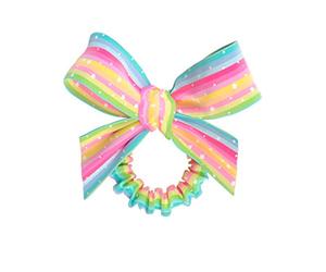 invisibobble Kids Slim Scrunchie Bunt I 1x Haargummi Regenbogen & Sternchen I Geschenke für Mädchen I Haarschleife Kinder-Haar-Accessoires